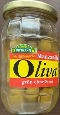 Feinkost Dittmann Oliva Manzanilla Oliven Grün ohne Stein 300g