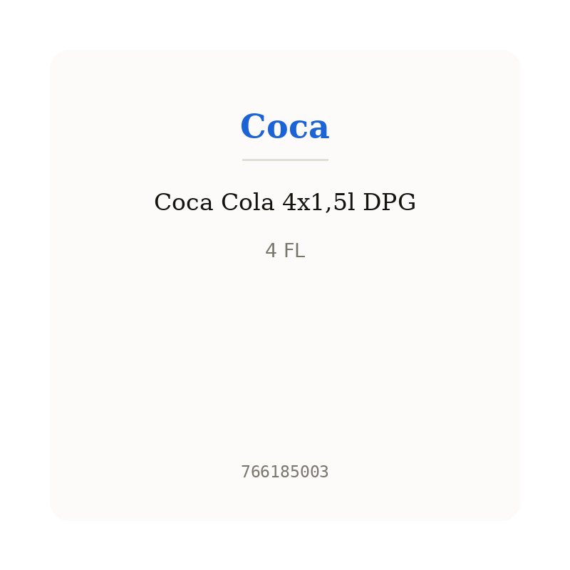 Coca Cola 4x1,5l DPG