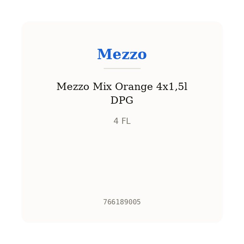 Mezzo Mix Orange 4x1,5l DPG