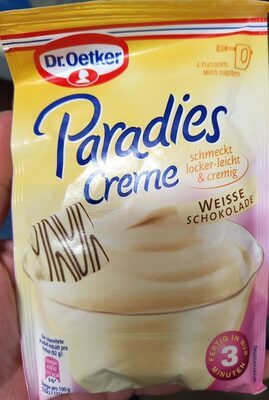 Dr.Oetker Paradies Creme Weiße Schokolade für 300ml 70g