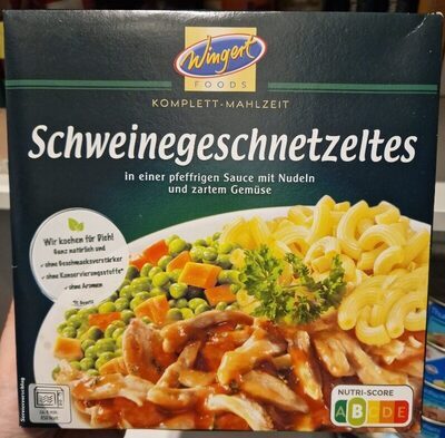 Wingert Foods Schweinegeschnetzeltes mit Nudeln und Gemüse 480g