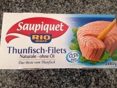 Saupiquet Thunfisch Filet Naturale ohne Öl 2x80g