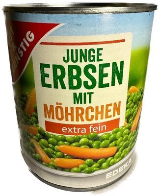GUT&GÜNSTIG junge Erbsen+Möhrchen extra fein 800g