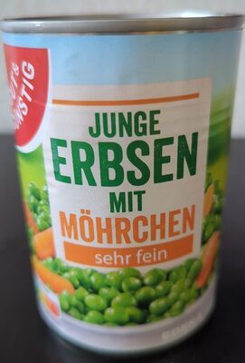 GUT&GÜNSTIG Junge Erbsen und Möhrchen sehr fein 400g