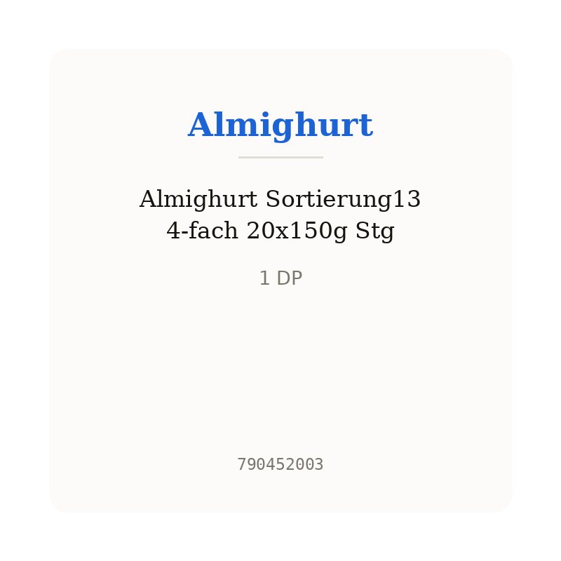 Almighurt Sortierung13 4-fach 20x150g Stg