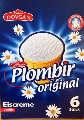 Dovgan Plombir Eiscreme Vanille im Waffelbecher 6x130ml