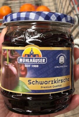 Mühlhäuser Konfitüre Extra Schwarzkirsch 450g