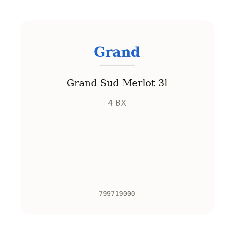 Grand Sud Merlot 3l