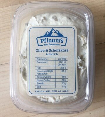 Pflaums Fitness Aufstrich Olive+Schafskäse 130g