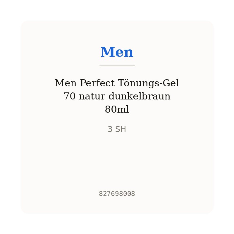 Men Perfect Tönungs-Gel 70 natur dunkelbraun 80ml