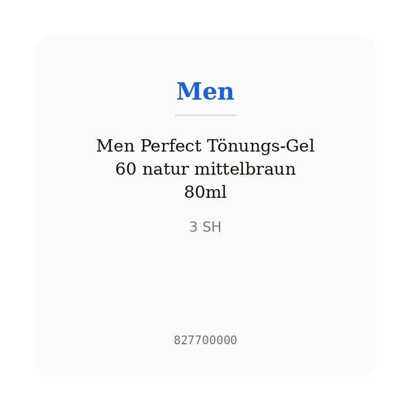 Men Perfect Tönungs-Gel 60 natur mittelbraun 80ml
