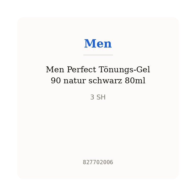 Men Perfect Tönungs-Gel 90 natur schwarz 80ml