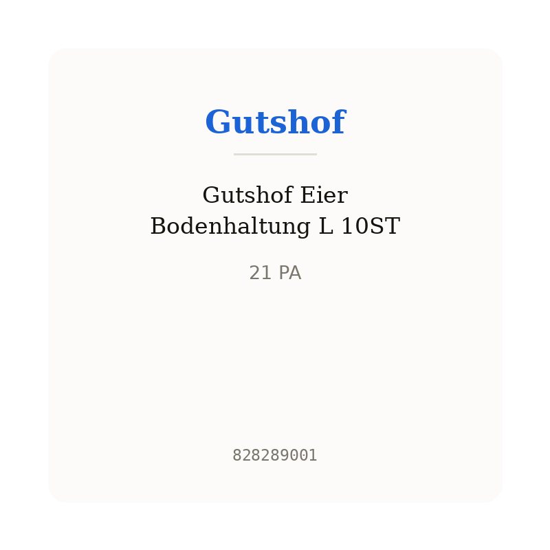 Gutshof Eier Bodenhaltung L 10ST