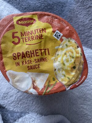 Maggi 5 Minuten Terrine Spaghetti Käse Sahne Sauce 62g