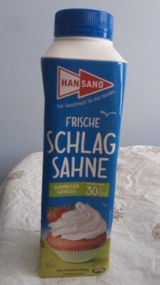 Hansano frische Schlagsahne 30%500g