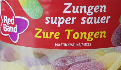 Red Band Fruchtgummi Zungen Super Sauer 100ST 1,2kg