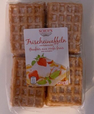 Schuh Frischeiwaffeln mit Dekorsüßpuder 250g
