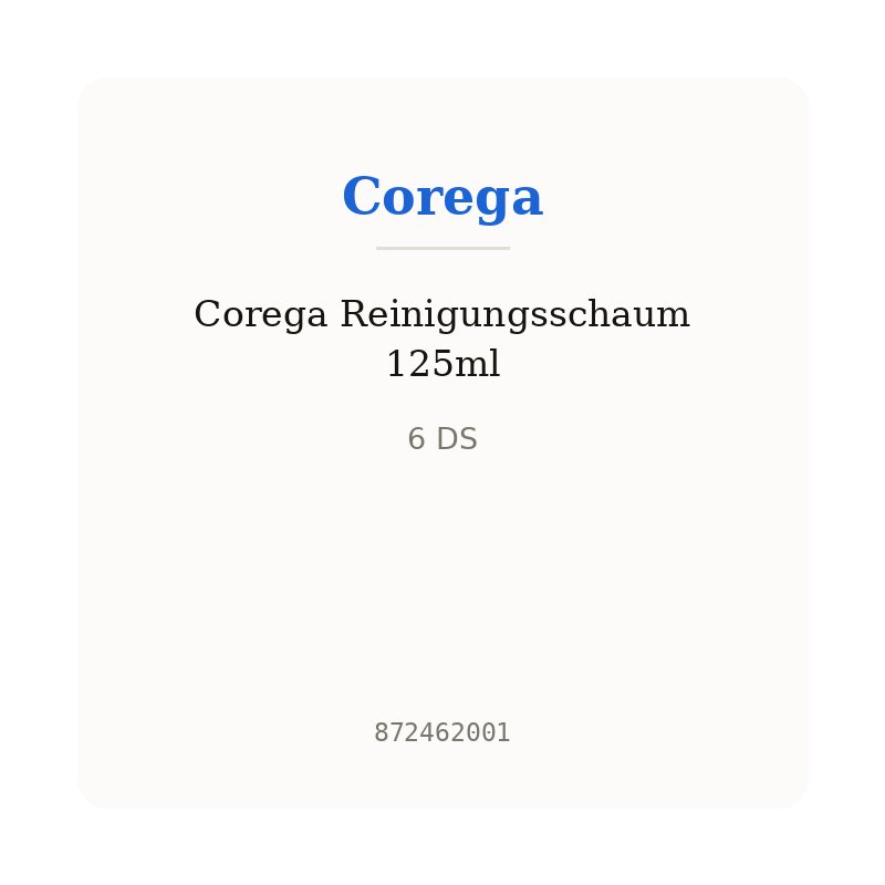 Corega Reinigungsschaum 125ml