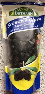 Feinkost Dittmann Oliven schwarz trocken 250g