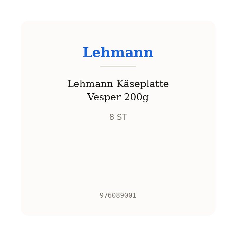 Lehmann Käseplatte Vesper 200g