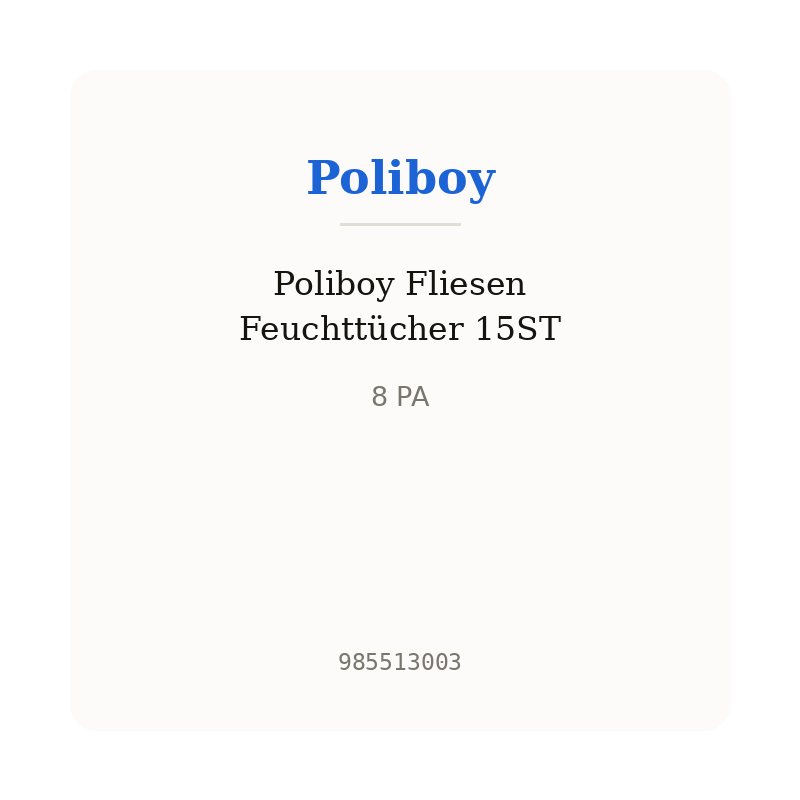 Poliboy Fliesen Feuchttücher 15ST